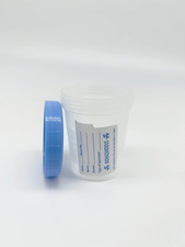 Sterile Specimen Cups with Lids: 4oz Transparent Urine Collection Cup with Leak-
