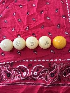5 Halex Ping Pong Balls 5Made In England 10 total Used Good Condition