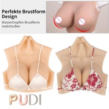 Realistic C-G Cup Fake Boobs For Crossdresser Silicone Breast Forms Breast Plate