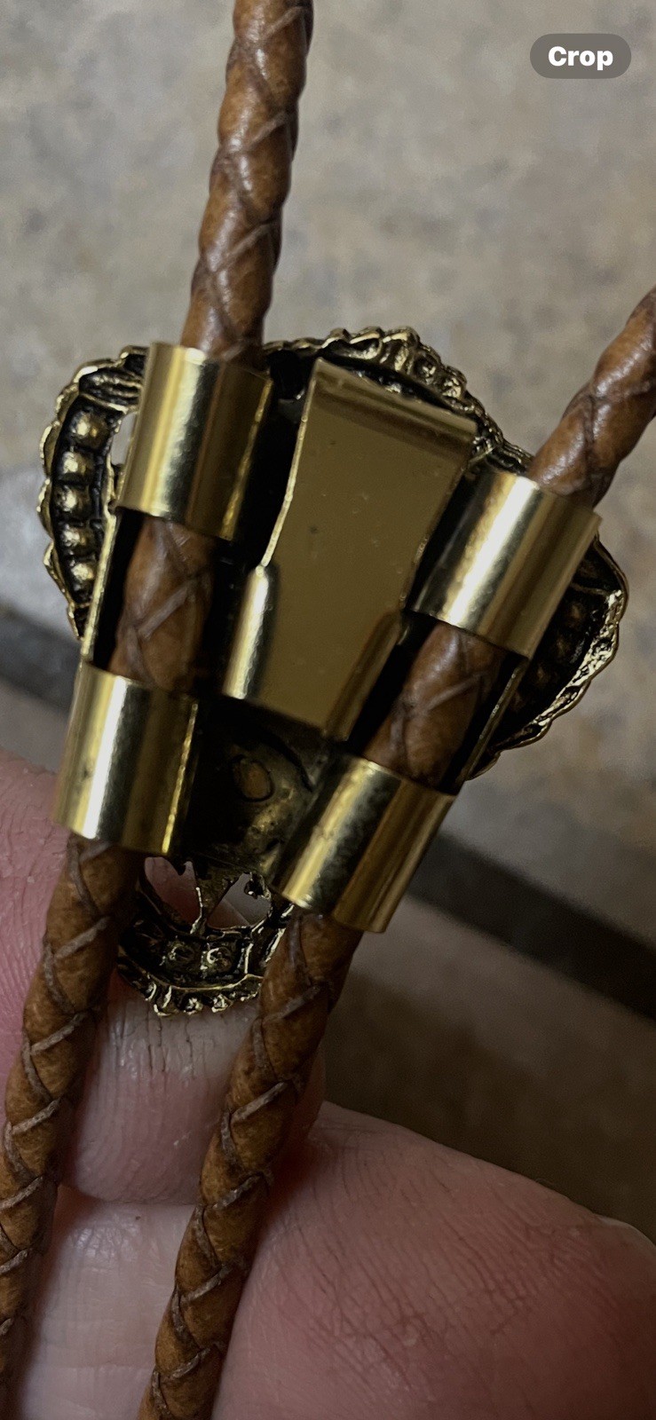 Bolo Tie With Nice Kingman Turquoise Stone Centerpiece