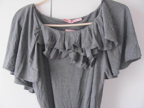 New with tags Juicy Couture Womens Heather Prestige Ruffle Dress SizeM $228 - Picture 3 of 4