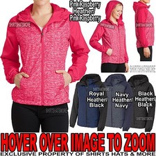 Ladies Two Tone Hooded Wind Jacket Womens Windbreaker Xs S M L Xl 2xl 3xl 4xl