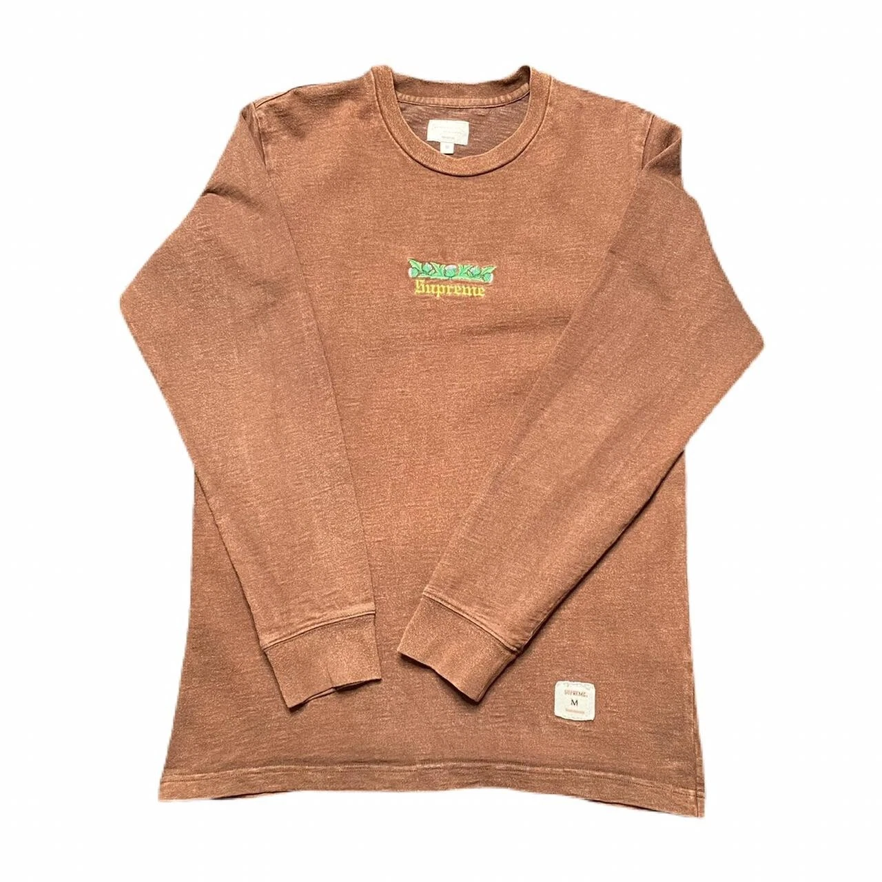 T shirt à manches longues Supreme Thistle FW16 marron   MOYEN   Très bon état