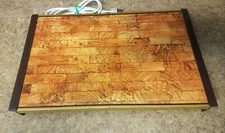 Vintage Atlantic Precision Works  #60 Automatic Food Warming Hot Tray Wood Look