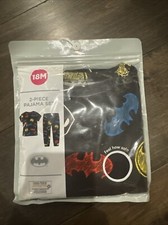 2 Piece Infant Toddler 18 Month Batman Graphic Print Pajama Set