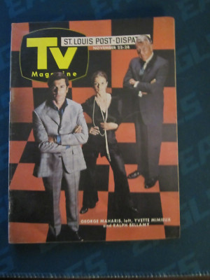 Post Dispatch Magazine Regional TV Guide Nov 1970 Maharis Mimieux Deadly Game