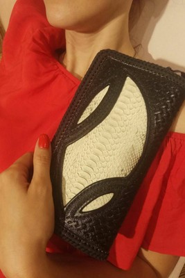Men's Handmade Leather Wallet Python Unisex