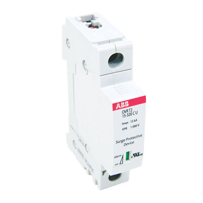 OVRT215320PU, ABB, 1 pole OVR DIN rail surge protection device 15 kA and 320V