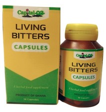 Living Bitters Capsules Natural For Colon Cleansing 30 Tablets
