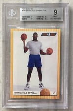 1993 CLASSIC SHAQUILLE O'NEAL ROOKIE FLASH BACKS #104 BGS 9