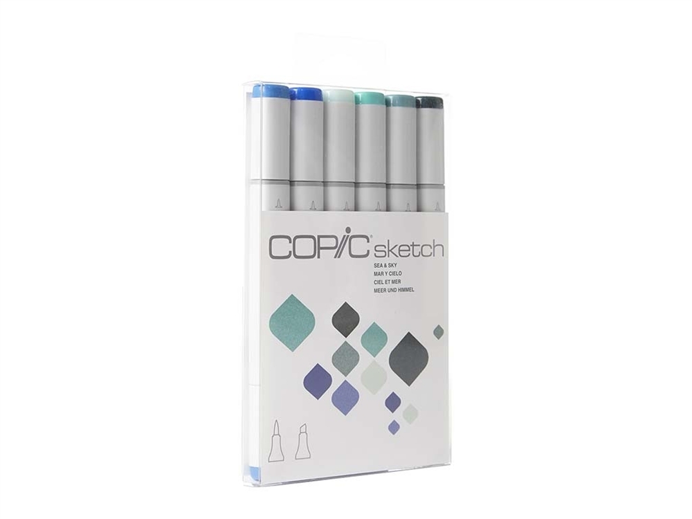 6pc Pre-packaged Set [select Set] Authorized Copic Dealer