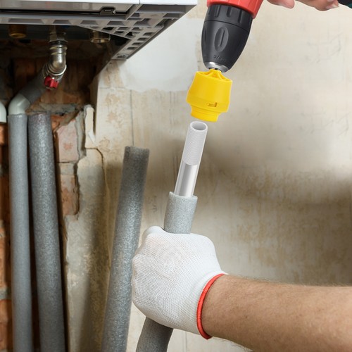 PVC Thread Maker Tool Pipe Threader Plumbing Tool with 3 Dies for Electric Drill - Picture 6 of 7