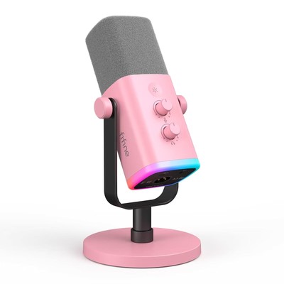 FIFINE USB/XLR Standalone Microphone, Unidirectional Dynamic Microphone, Compati
