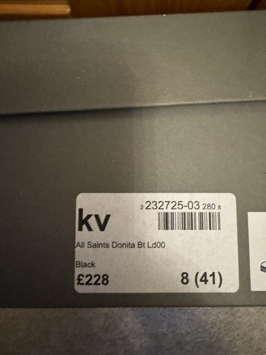 All Saints Donita schwarze Lederstiefel, Größe UK 8, EU 41, neu mit Karton - Bild 9 von 9