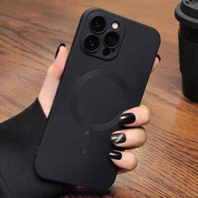 Case For Apple iPhone 16 15 14 13 12 16 17 Pro Max Shockproof Magnetic Silicone