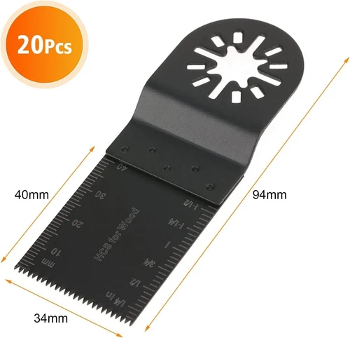 20stk Multitool Zubehör Sägeblatt-Set Metall Holz für Multimaster Makita Einhell - Bild 14 von 18