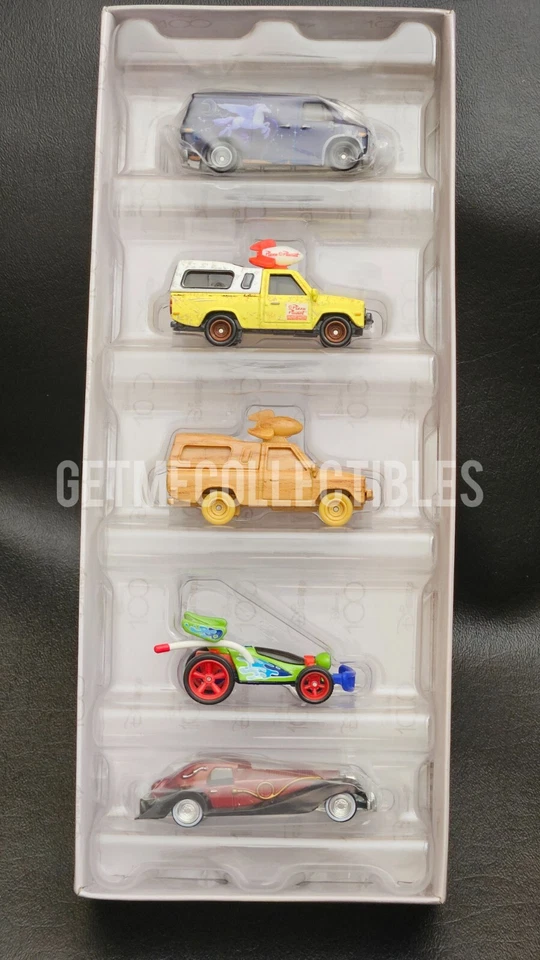 HOT WHEELS DISNEY 100 PLATINUM ANNIVERSARY PIXAR PIZZA PLANET 5 PACK SAVE 6% GMC - Image 2 of 4