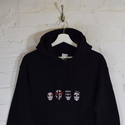 Rip día de los muertos rappers ODB, Tupac, fácil e, Grande, Sudadera con  capucha negra por realidad | eBay