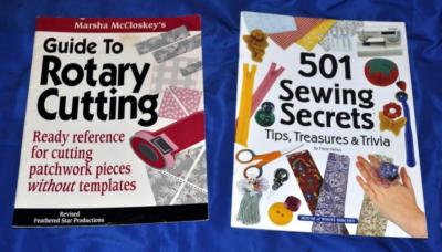2 SEWING CRAFT HOW TO BOOKS Guide to Rotary Cutting AND 501 Sewing Secrets