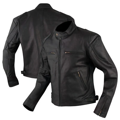 Bikers Blouson Veste Moto Cuir Custom Motard Vetements Superbe Neuf Sonic-Moto - Photo 1/4