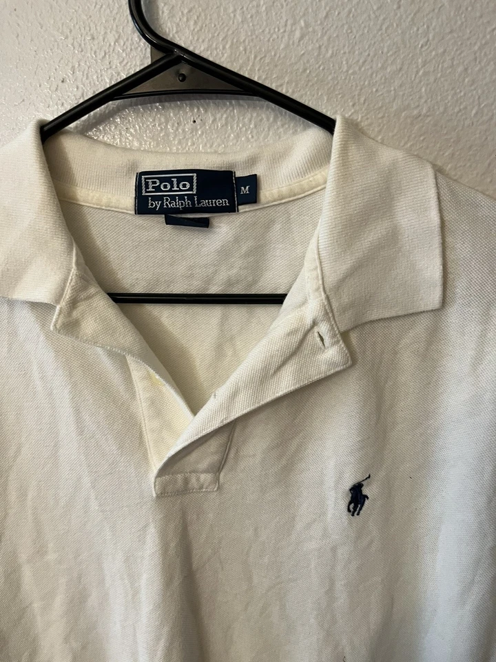 Polo Ralph Lauren Golf US Open 2007 manga bordada blanco medio Foto 2 de 4