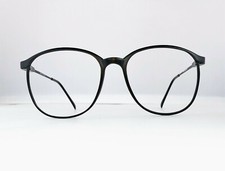 TRUE VINTAGE BELLE QUALITE ELAN BLACK EYEGLASS FRAMES NOS JAPAN CARBON NEW