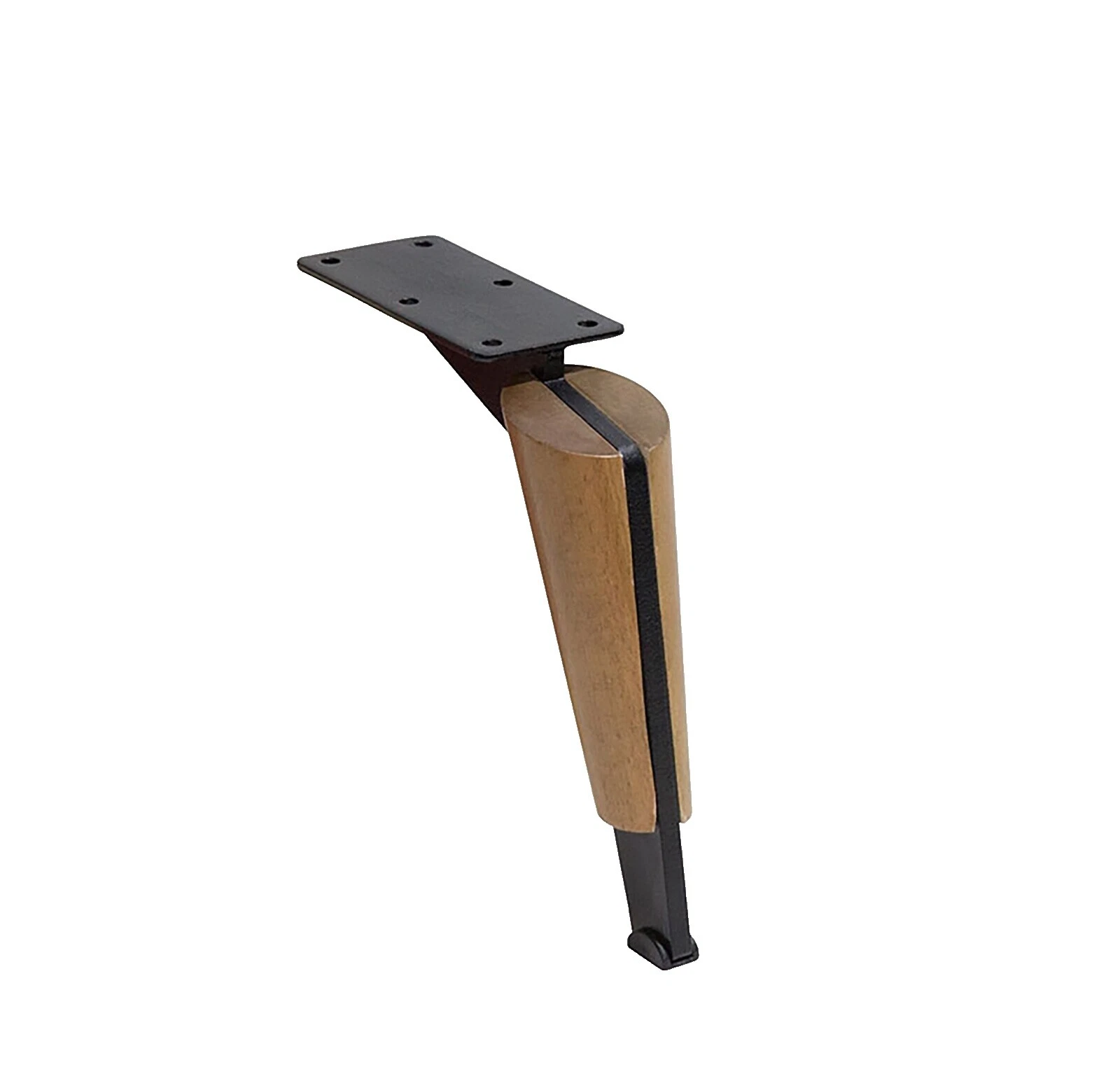 Wooden Black Sofa Leg Furniture Parts