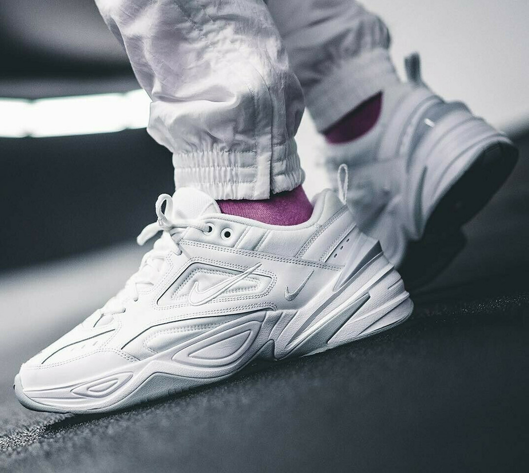 nike white m2k tekno trainers size 5