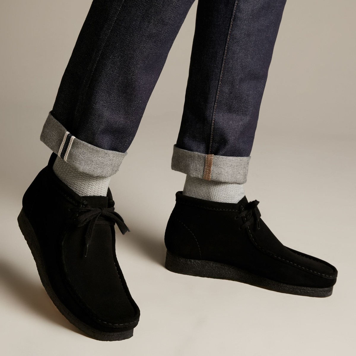 Clarks Original Wallabee Boot - Black Suede made in Vietnam Clarks Original Wallabee Boot - Black Suede made in Vietnam