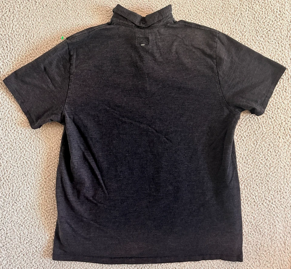 Рубашка поло Rag & Bone мужская XL черная Pima хлопок короткий рукав сделано в Перу - Изображение 2 из 4