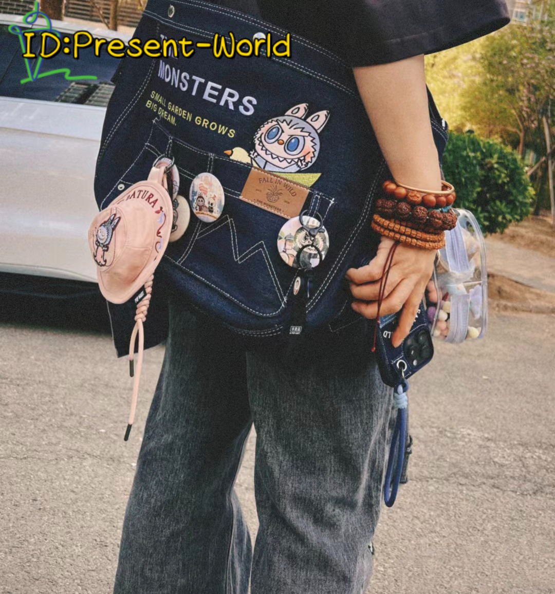 POP MART LABUBU THE MONSTERS FALL IN WILD Series-Denim POP MART LABUBU THE MONSTERS FALL IN WILD Series-Denim