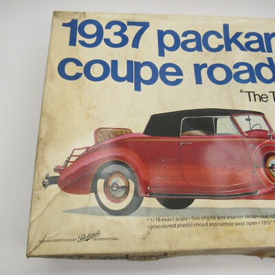 Entex 1937 Packard Coupe Roadster 1/16 Model Kit 12 Cylinder