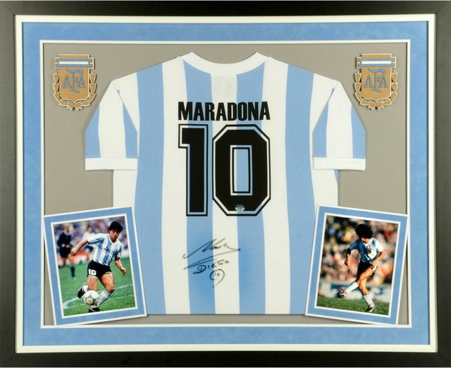 diego maradona signed jersey