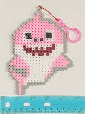New Baby Shark (Mom) Keychain Perler Beads
