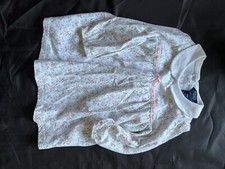 CHAPS Dress Girls Size 18 Months White FLORAL A6