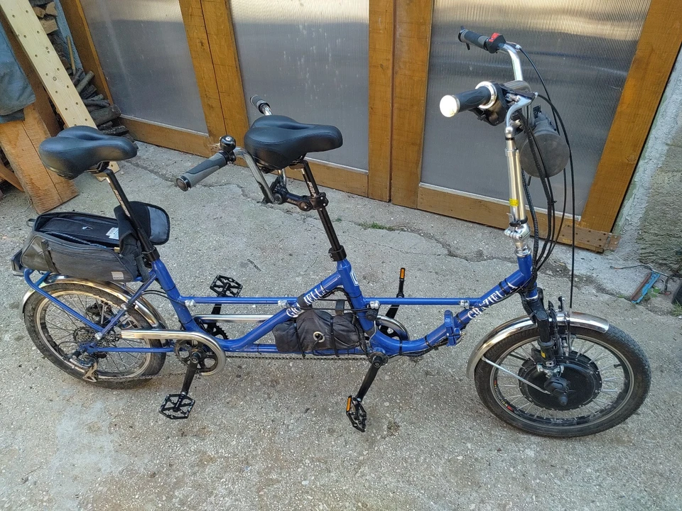 bicicletta tandem graziella 20" artigianale elettrica  - Immagine 2 di 4