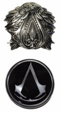 Assassins Creed Logos Enamel Metal Belt Buckle Set of 2