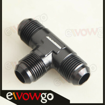 US SHIP AN-12 to AN12 to 12AN Male Fuel Oil Tee T-Piece Fitting Adapter Black