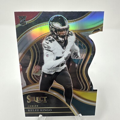 2023-24 Panini Select #245 Kelee Ringo Club Level Silver Prizm Die-Cut RC Eagles