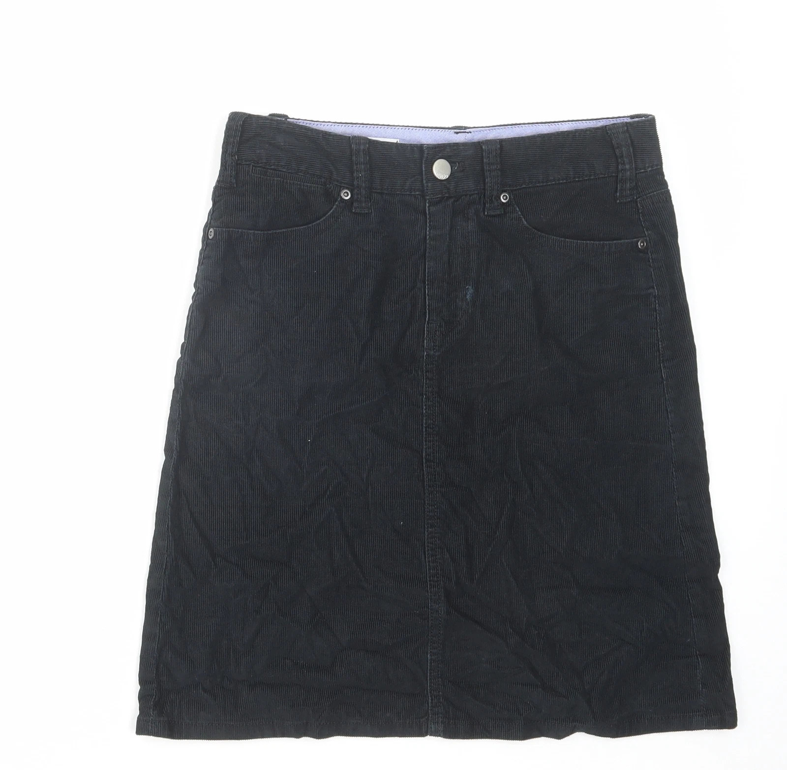 Gap Womens Black Cotton Blend A-Line Skirt Size 6
