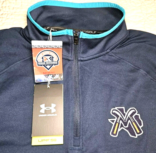 NEW UNDER ARMOUR, MENS SIZE XL, MIDLAND⚾ROCKHOUNDS 1/4-ZIP UPF JACKET-MSRP$69.99 - 第 9/24 張圖片