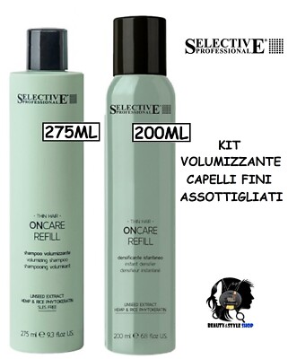 SELECTIVE PROFESSIONAL ONCARE REFILL SHAMPOO + FINE HAIR VOLUMIZING MOUSSE