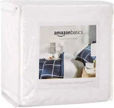 Amazon Basics 18 Inches Zipper Enclosed Waterproof Mattress and Box Spring Cover