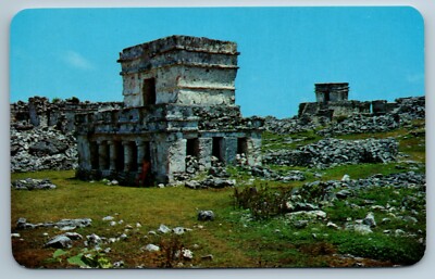 Zona Arqueologica De Tulum Temlple Of The Frescos Tulum Mexico VTG Postcard