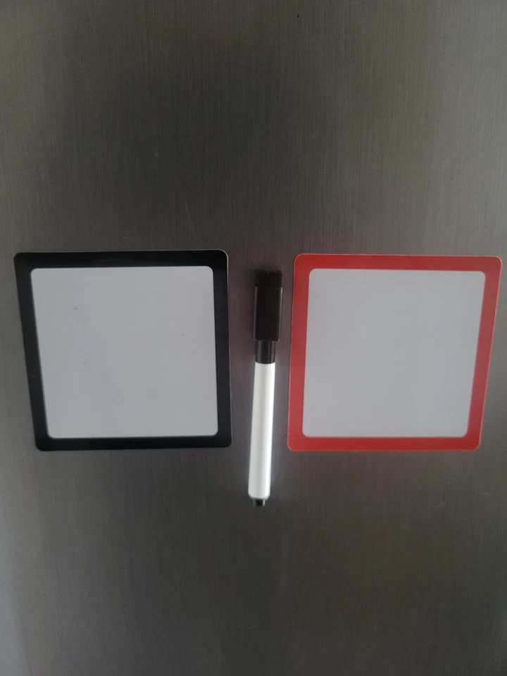 Whiteboard Pinnwand Magnettafel 2x mini Memoboard Ķühlschrank Schreibtafel Stift - Bild 4 von 4
