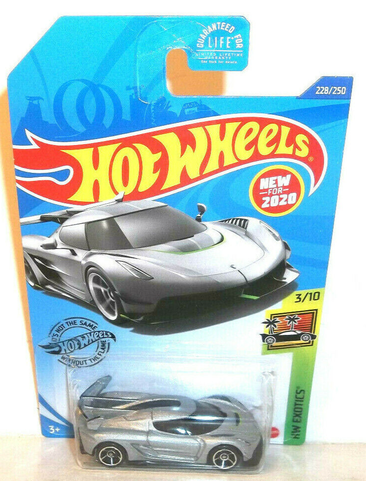 2020 HOT WHEELS 1:64 HW EXOTICS 3/10 SILVER 2020 KOENIGSEGG JESKO