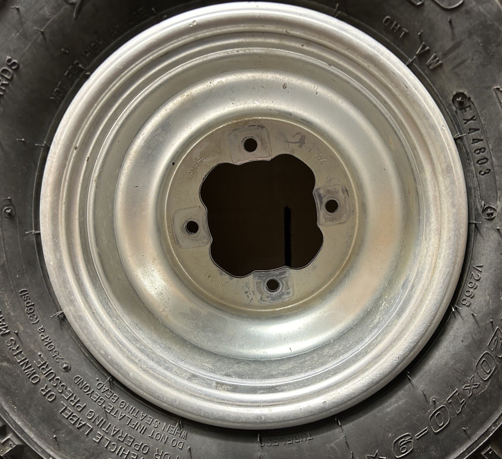 Yamaha Raptor Banshee 4x115 Rear Rims Wheels Rim Wheel DUNLOP KT335