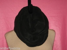 Handmade Cowl/Infinity Scarf - Fleece - Black -  One size
