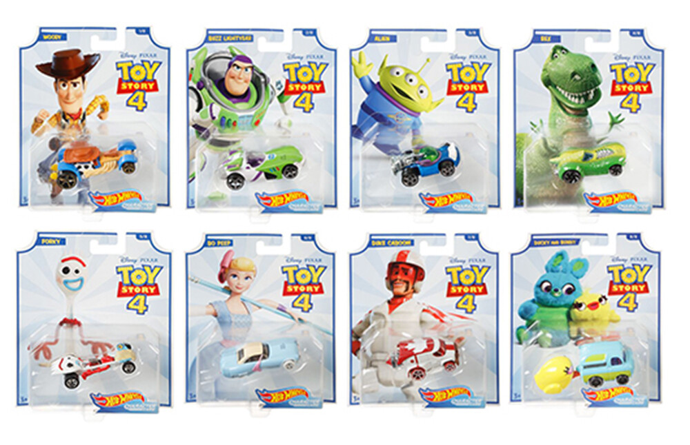 Hot Wheels 1/64 Disney Pixar Toy Story 4 Character Cars