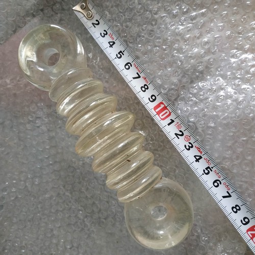 1pcs Big Glass Coil Radio Wire Strain Shortwave high Frequency Antenna Insulator